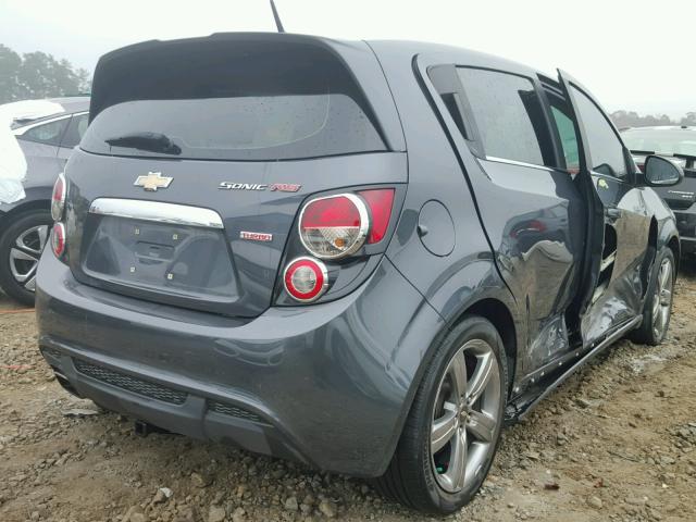 1G1JH6SB1D4167103 - 2013 CHEVROLET SONIC RS GRAY photo 4