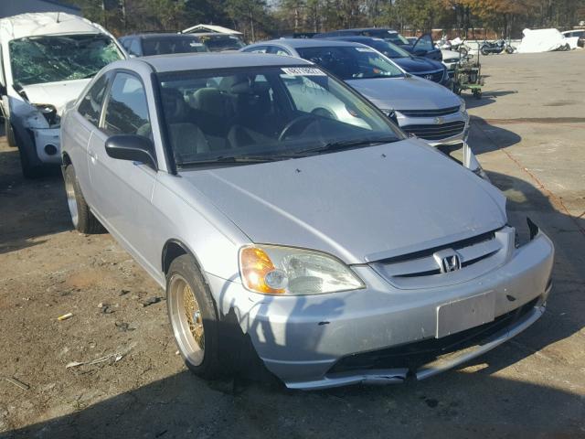 1HGEM21532L062804 - 2002 HONDA CIVIC LX SILVER photo 1