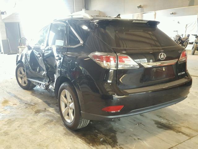 2T2BK1BAXDC219568 - 2013 LEXUS RX 350 BLACK photo 3