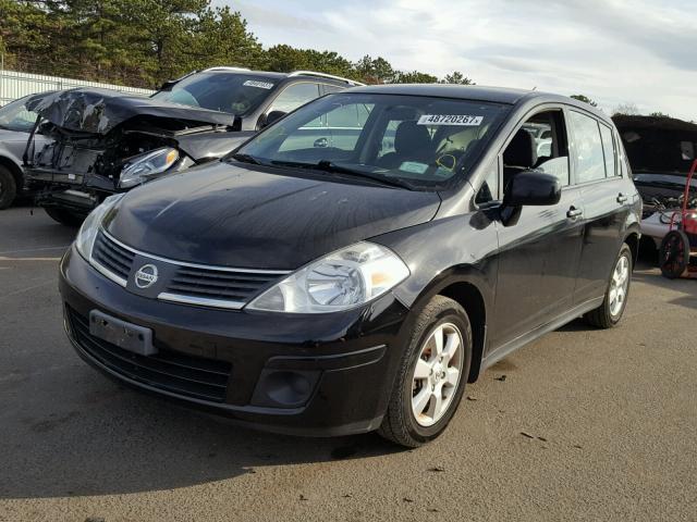 3N1BC13E29L413120 - 2009 NISSAN VERSA S BLACK photo 2