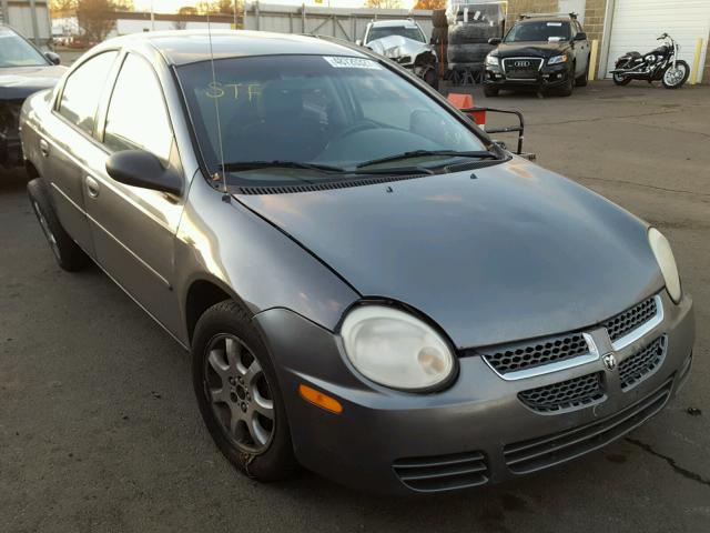 1B3ES56C35D174841 - 2005 DODGE NEON SXT GRAY photo 1