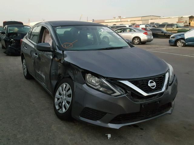 3N1AB7AP5HL705140 - 2017 NISSAN SENTRA S CHARCOAL photo 1