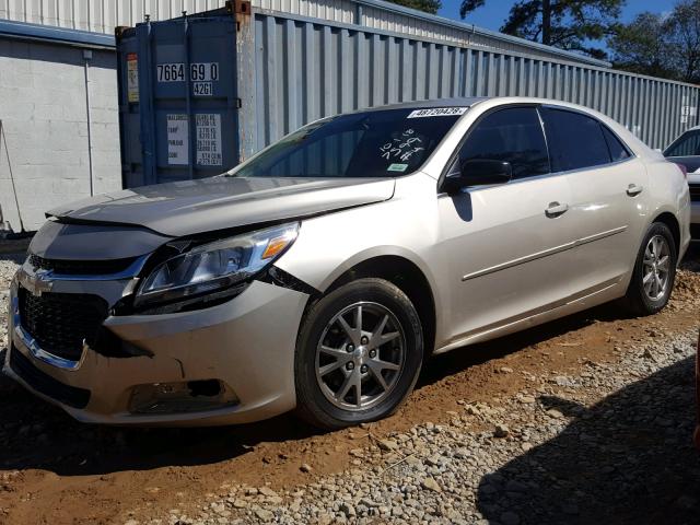 1G11A5SL1EF197599 - 2014 CHEVROLET MALIBU LS 金色 照片 2