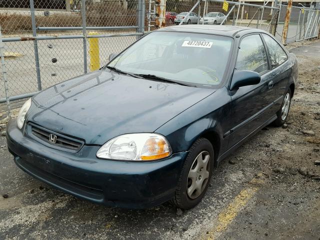 1HGEJ8244WL127473 - 1998 HONDA CIVIC EX GREEN photo 2