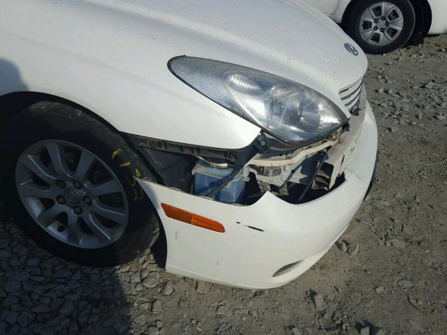 JTHBA30G545053854 - 2004 LEXUS ES 330 WHITE photo 9