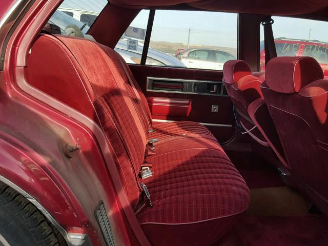 1G3HN54C8JW372402 - 1988 OLDSMOBILE DELTA 88 R RED photo 6