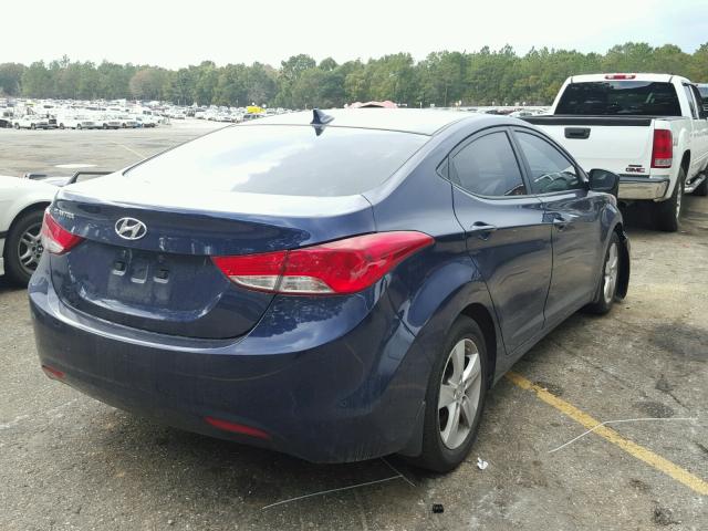 5NPDH4AE7DH409357 - 2013 HYUNDAI ELANTRA GL PURPLE photo 4