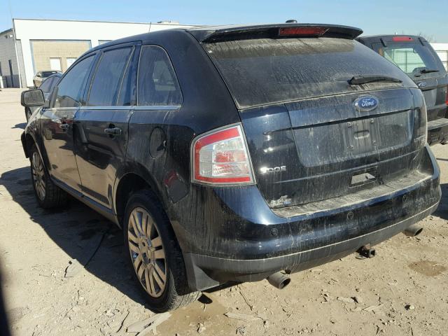 2FMDK49C79BA63734 - 2009 FORD EDGE LIMIT BLUE photo 3