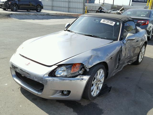 JHMAP11491T003985 - 2001 HONDA S2000 SILVER photo 2