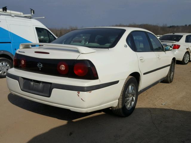 2G1WF52E049453148 - 2004 CHEVROLET IMPALA WHITE photo 4