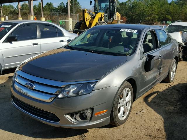 3FAHP0HAXCR188225 - 2012 FORD FUSION SE GRAY photo 2