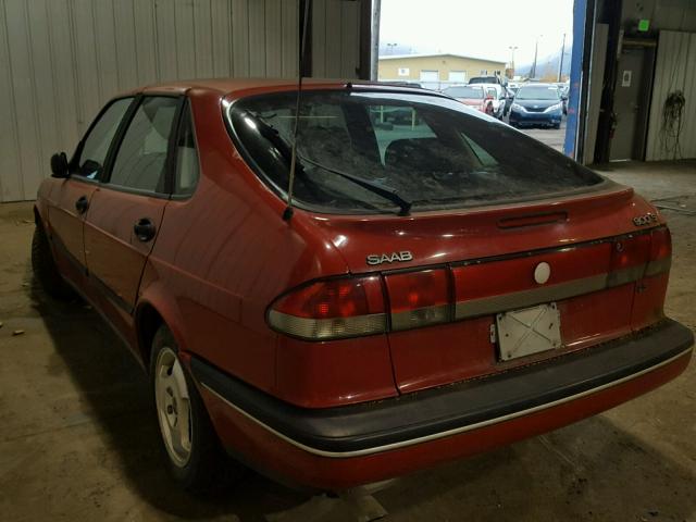 YS3DD58BXV2033231 - 1997 SAAB 900 S RED photo 3