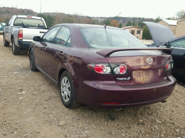 1YVHP80CX85M21529 - 2008 MAZDA 6 I BURGUNDY photo 3