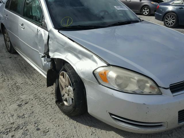 2G1WA5EK0A1127764 - 2010 CHEVROLET IMPALA LS SILVER photo 9