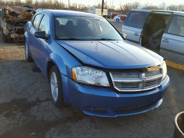 1B3LC56K38N569371 - 2008 DODGE AVENGER SX BLUE photo 1