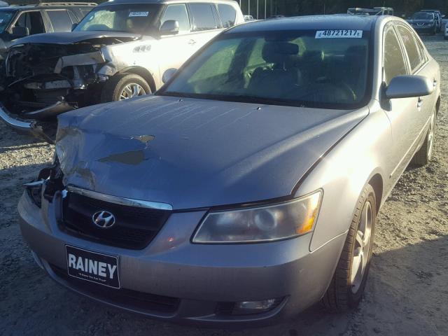 5NPEU46F06H074818 - 2006 HYUNDAI SONATA GLS GRAY photo 2