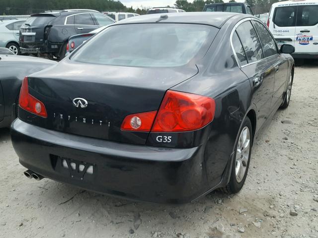 JNKCV51E85M224850 - 2005 INFINITI G35 BLACK photo 4