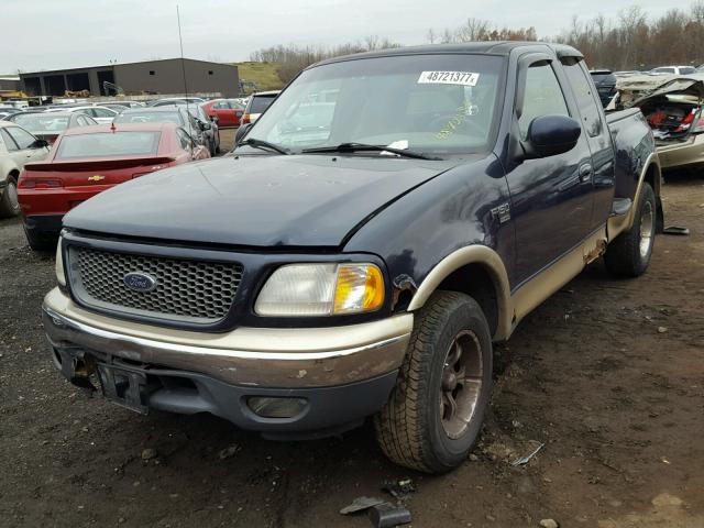 2FTRX08L0YCA22019 - 2000 FORD F150 BLUE photo 2