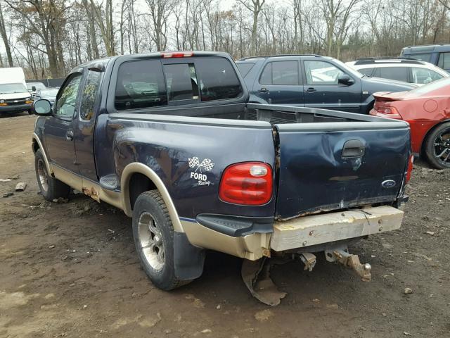 2FTRX08L0YCA22019 - 2000 FORD F150 BLUE photo 3