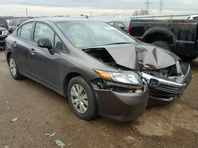 19XFB2F57CE015657 - 2012 HONDA CIVIC LX GRAY photo 1