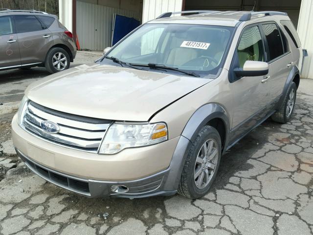 1FMDK02W98GA12417 - 2008 FORD TAURUS X S TAN photo 2