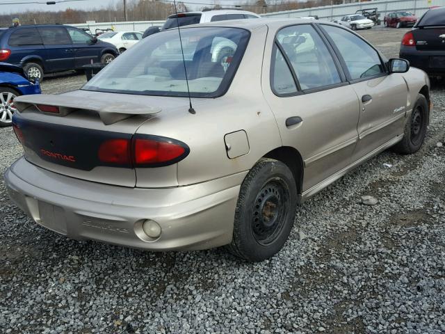 1G2JB5245Y7431615 - 2000 PONTIAC SUNFIRE SE TAN photo 4