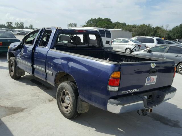 5TBRN34181S215775 - 2001 TOYOTA TUNDRA ACC BLUE photo 3