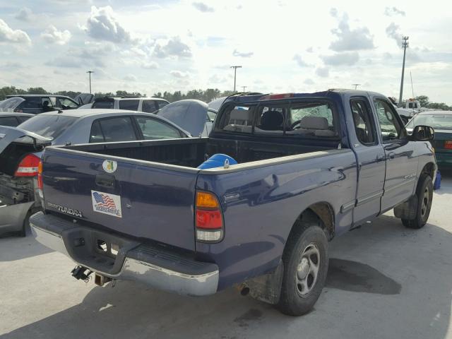 5TBRN34181S215775 - 2001 TOYOTA TUNDRA ACC BLUE photo 4