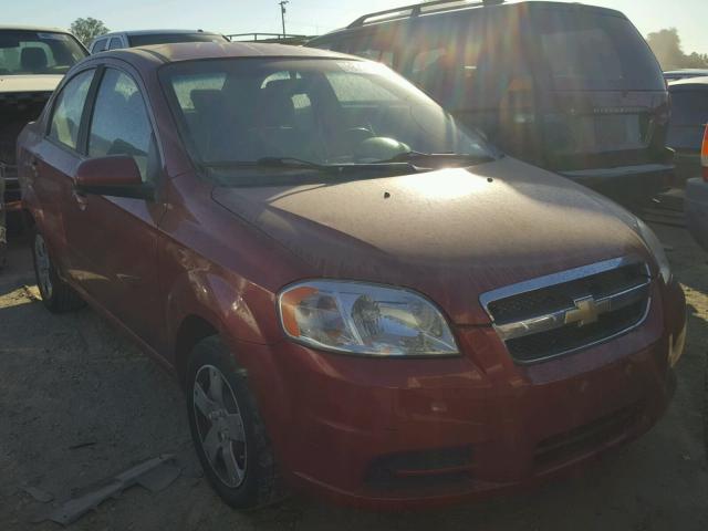 KL1TD5DE2BB183811 - 2011 CHEVROLET AVEO LS RED photo 1