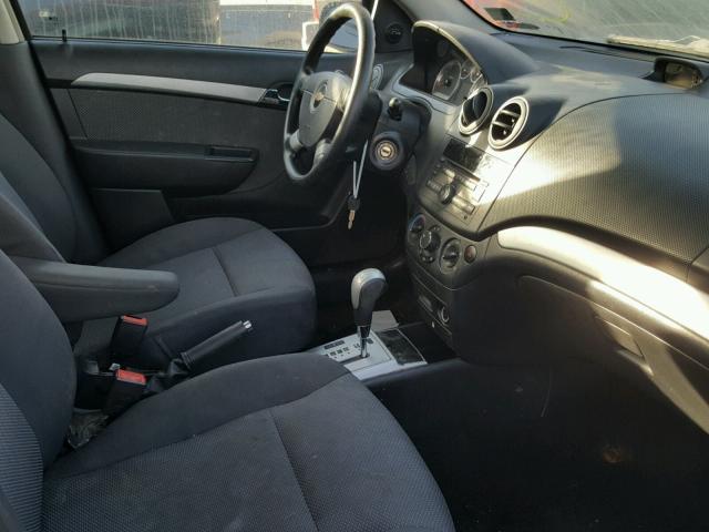 KL1TD5DE2BB183811 - 2011 CHEVROLET AVEO LS RED photo 5