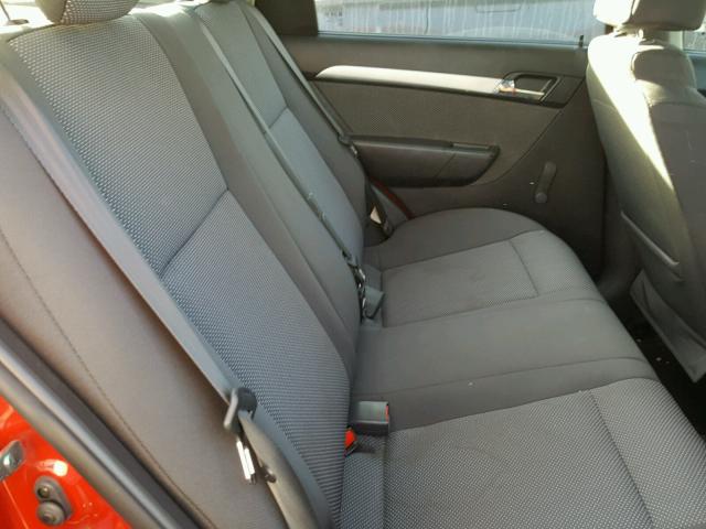 KL1TD5DE2BB183811 - 2011 CHEVROLET AVEO LS RED photo 6