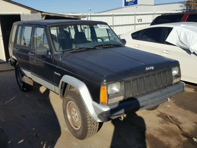 1J4FJ28S7TL192264 - 1996 JEEP CHEROKEE S BLACK photo 1