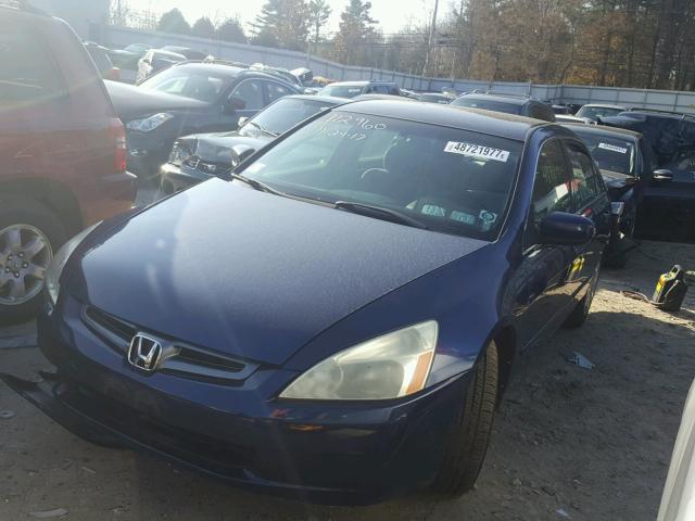 1HGCM56333A124893 - 2003 HONDA ACCORD LX BLUE photo 2