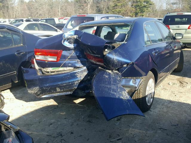 1HGCM56333A124893 - 2003 HONDA ACCORD LX BLUE photo 4