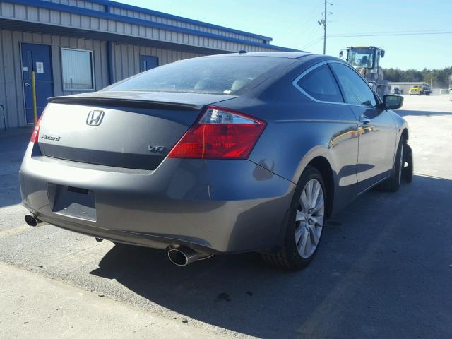 1HGCS22899A012369 - 2009 HONDA ACCORD EXL CHARCOAL photo 4