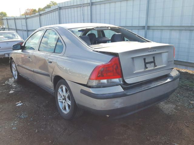 YV1RS58D312059162 - 2001 VOLVO S60 2.4T BEIGE photo 3