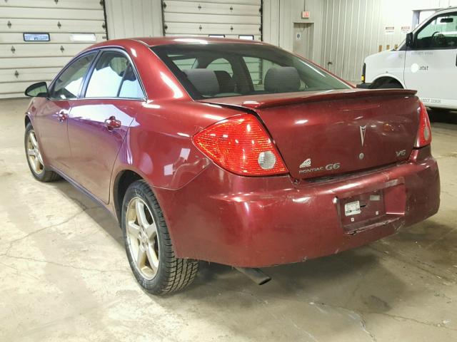 1G2ZG57N884121370 - 2008 PONTIAC G6 BASE MAROON photo 3