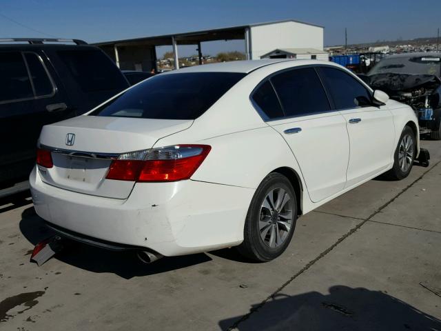 1HGCR2F39DA098205 - 2013 HONDA ACCORD LX WHITE photo 4