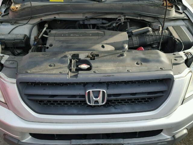 2HKYF18564H572769 - 2004 HONDA PILOT EXL GRAY photo 7