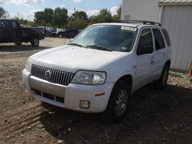 4M2CU97117KJ05210 - 2007 MERCURY MARINER PR WHITE photo 2