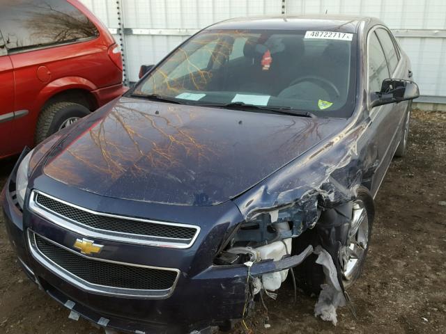 1G1ZC5EB7A4129815 - 2010 CHEVROLET MALIBU 1LT BLUE photo 2