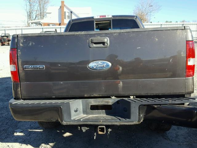 1FTRF14W36NA15095 - 2006 FORD F150 BLACK photo 6