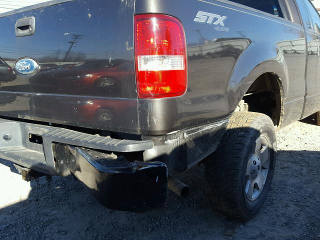 1FTRF14W36NA15095 - 2006 FORD F150 BLACK photo 9