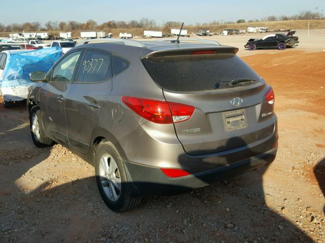 KM8JU3AC7DU562507 - 2013 HYUNDAI TUCSON GLS BROWN photo 3