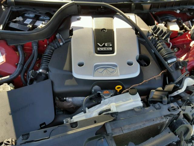JN1CV6AP8AM409213 - 2010 INFINITI G37 BASE RED photo 7