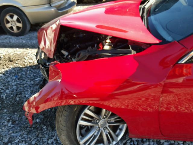 JN1CV6AP8AM409213 - 2010 INFINITI G37 BASE RED photo 9
