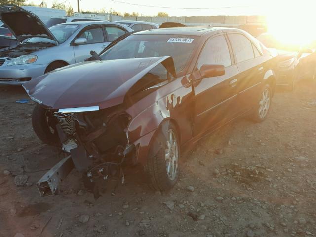 1G6DM57N730153924 - 2003 CADILLAC CTS BURGUNDY photo 2