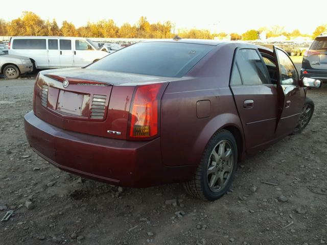 1G6DM57N730153924 - 2003 CADILLAC CTS BURGUNDY photo 4