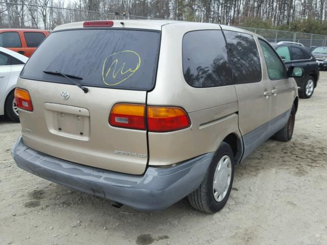 4T3ZF19C9YU289010 - 2000 TOYOTA SIENNA CE GOLD photo 4