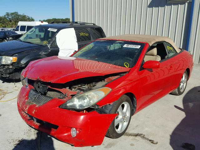 4T1FA38P54U035864 - 2004 TOYOTA CAMRY SOLA RED photo 2